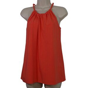 Rachel Roy Sleeveless Top Orange Women Size XS Braided Strap Vacay Casual
